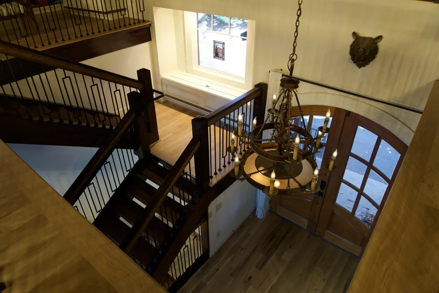 Hardwood stair refinishing in Charlotte